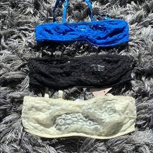 Lace cheetah print bras